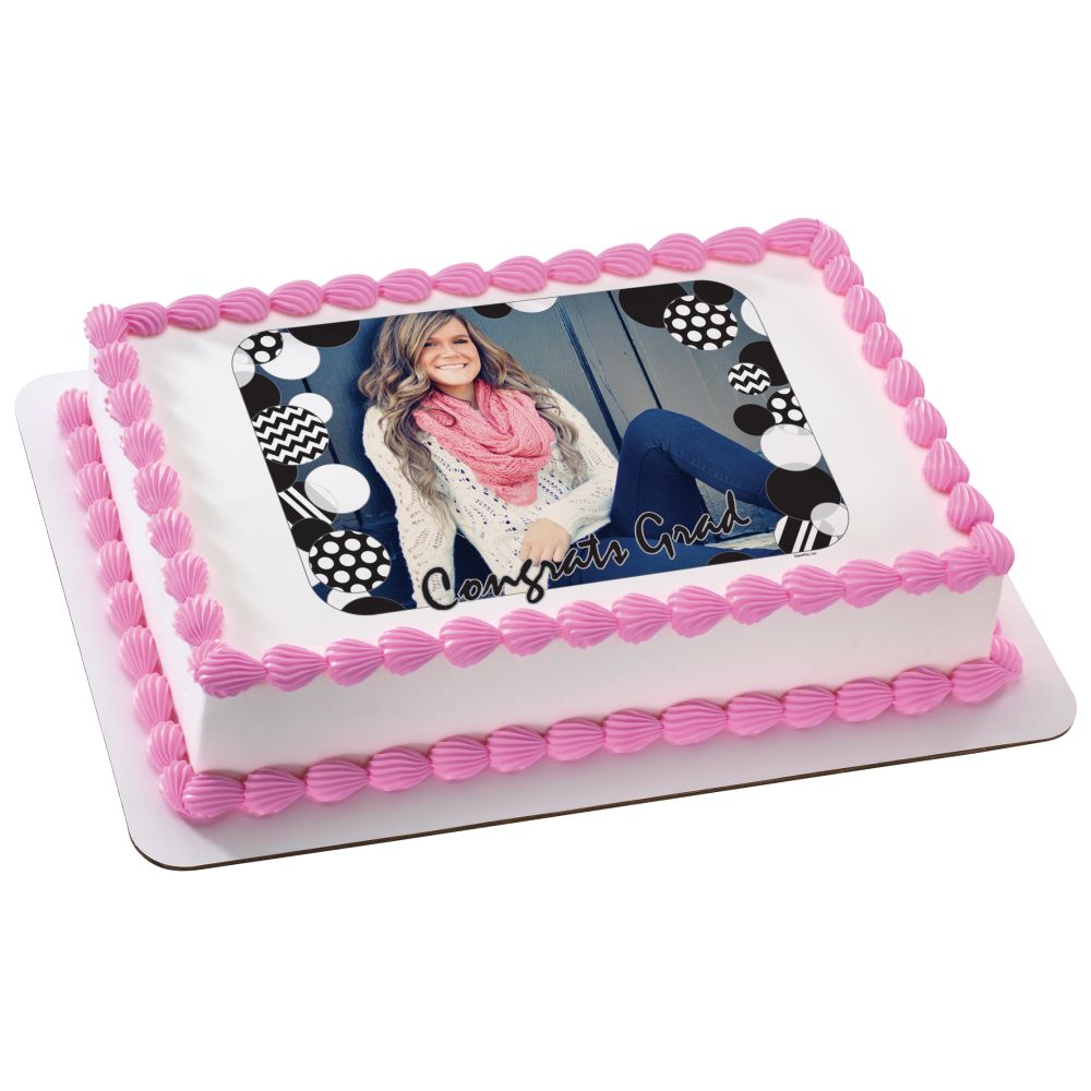 Image Cake Congrats Grad Dots