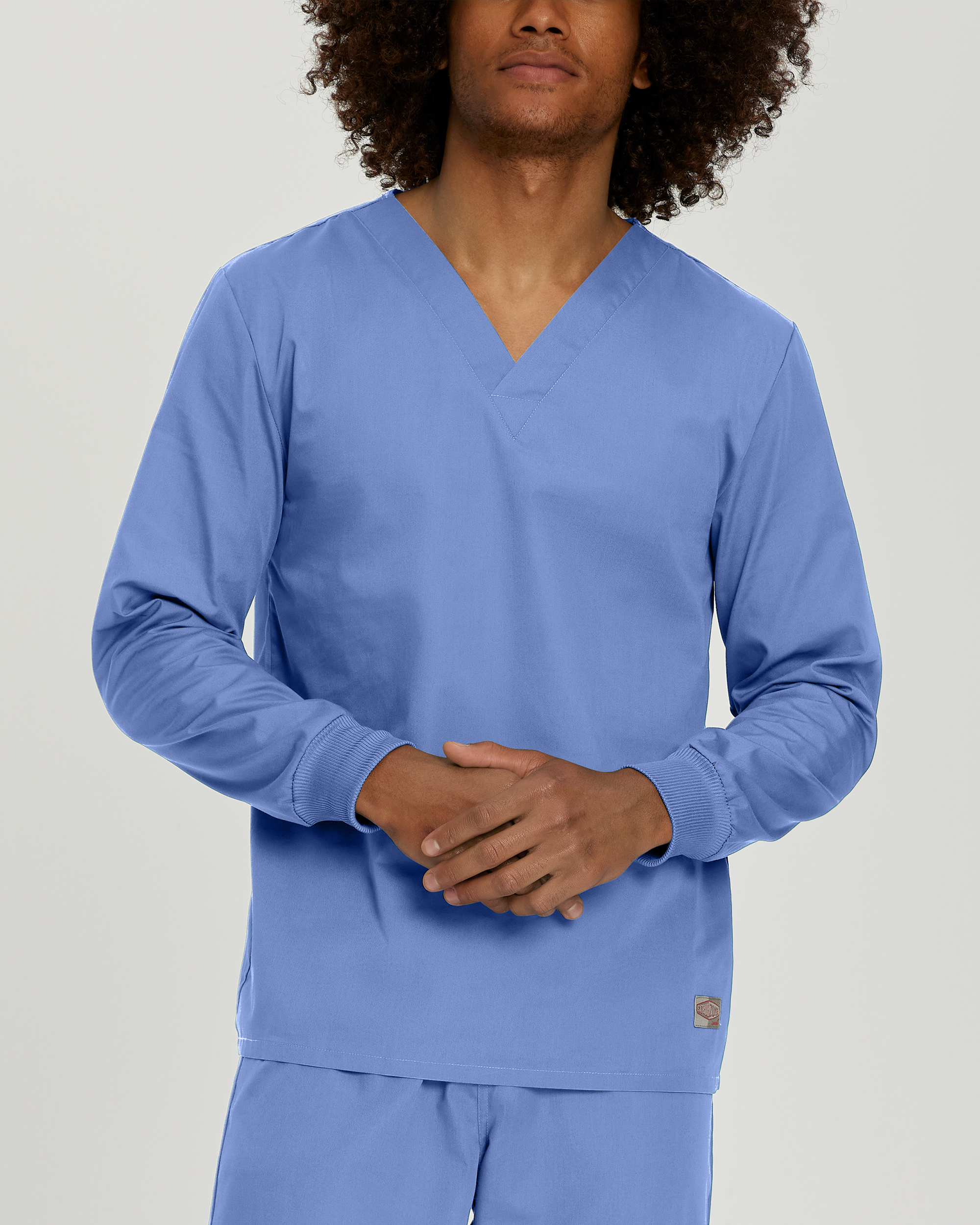 Landau Scrub Zone Unisex V-Neck Scrub Top-Landau