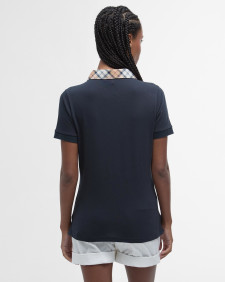 Malvern Short-Sleeved Polo Shirt Navy/Hessian