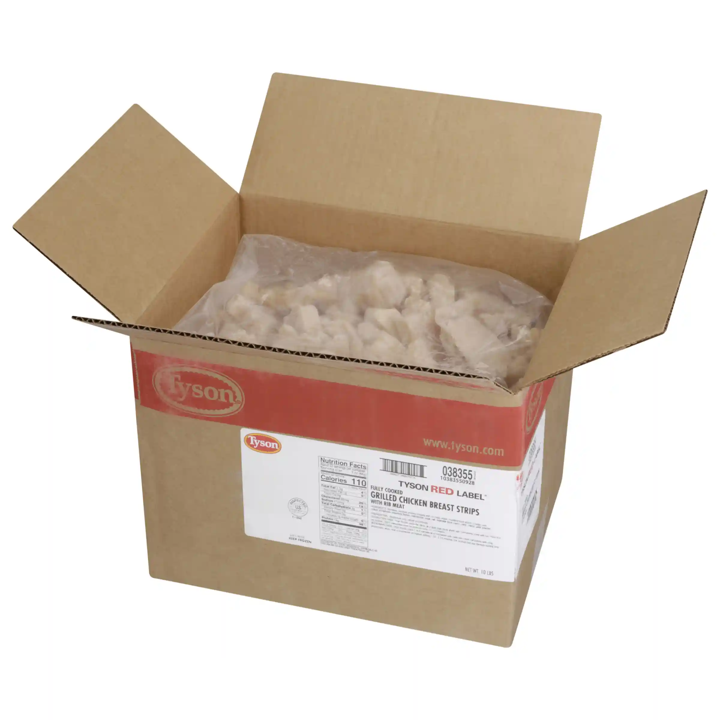 Tyson Red Label® Fully Cooked Unbreaded Grilled Chicken Breast Strips, Large _image_4