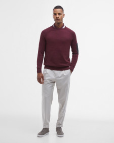 Blades Crew Neck Jumper Bordeaux