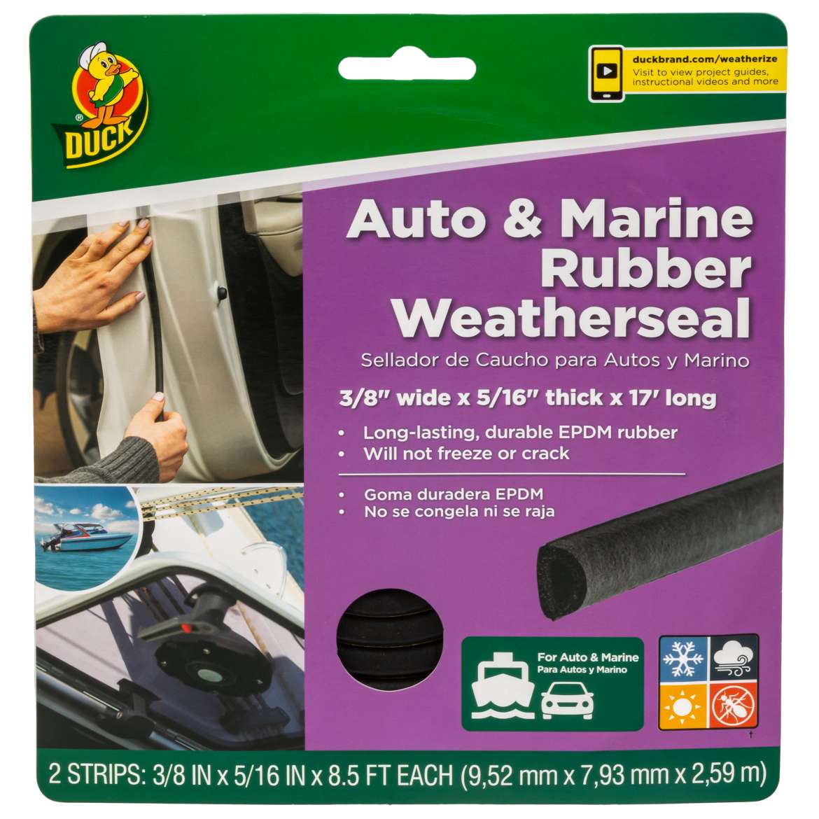 Duck® Auto & Marine Rubber Weatherseal Image