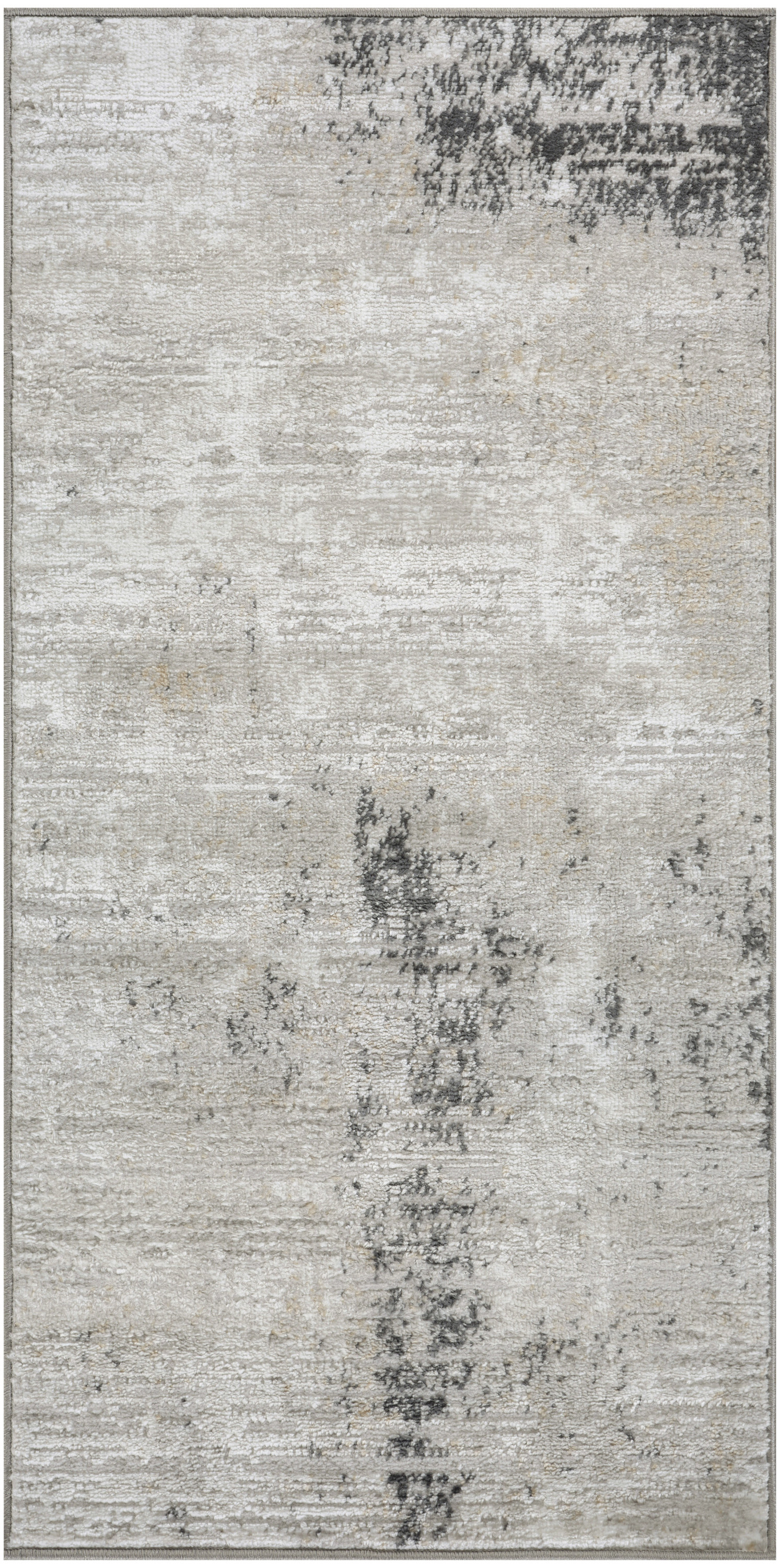 Nourison Dekor 2' x 4' Grey Charcoal Modern Indoor Rug