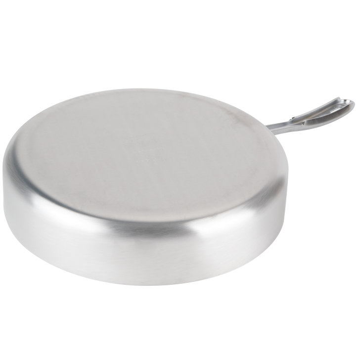 12-inch 5-quart Wear-Ever® aluminum sauté pan in natural finish with plated TriVent™ handle