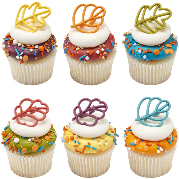 Autumn Leaves Cupcake Rings
