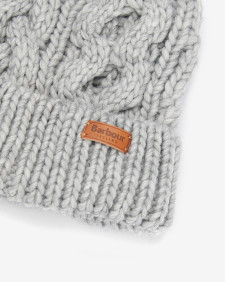 Penshaw Cable-Knit Beanie Classic Grey