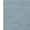 Light-blue textured cellular (honeycomb) pleated shade, tightly closed showing hexagonal cell edges at left; blocking light and insulating a window within a softly lit interior, neutral background.