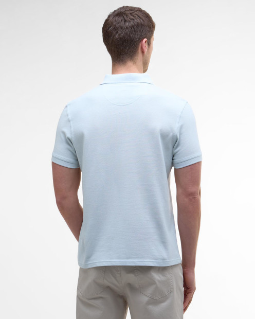 Sports Short-Sleeved Polo Shirt Bleached Blue