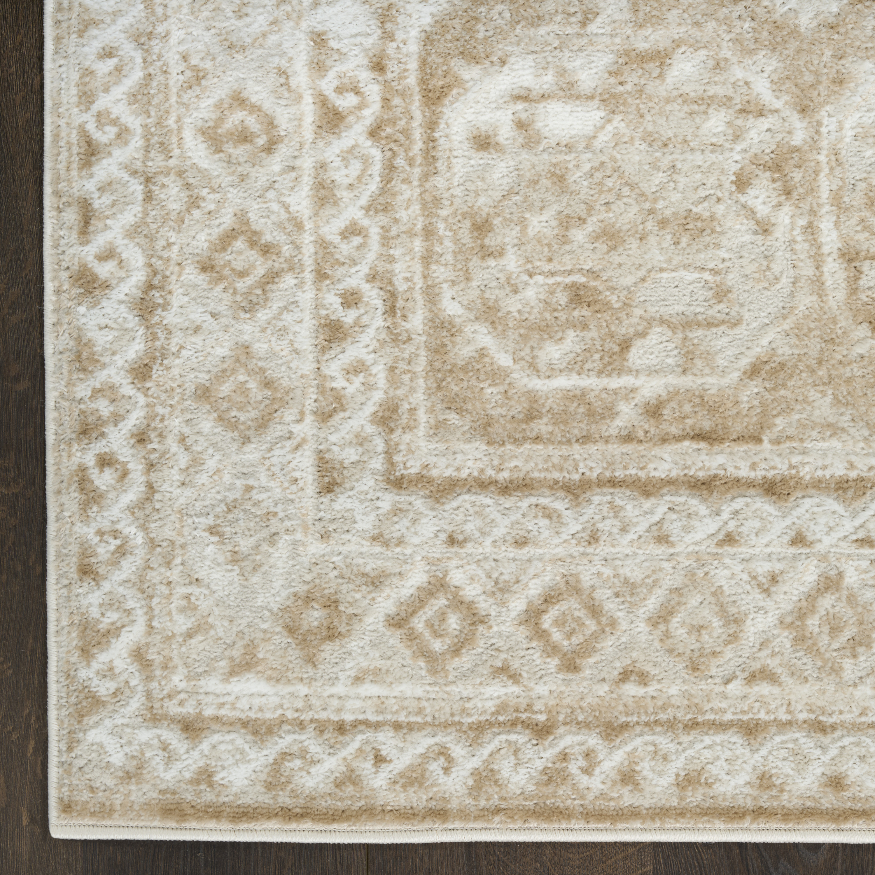 Nourison Dekor 2' x 4' Cream Beige Vintage Indoor Rug