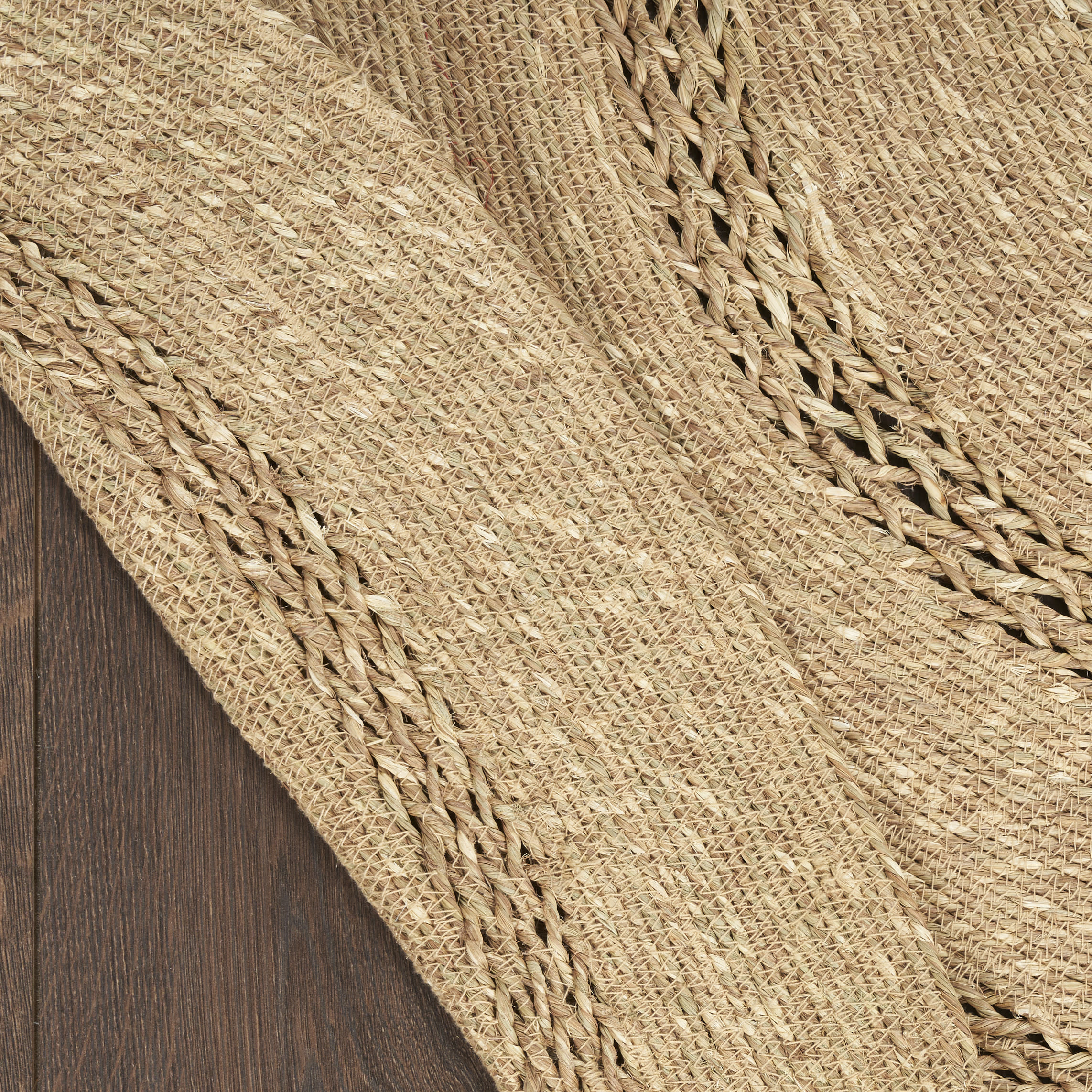 Nourison Natural Seagrass 3' x Round Natural Outdoor Rug