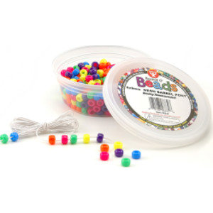 Bucket O' Beads, Neon Barrel, 6 x 9 mm, Pack of 375