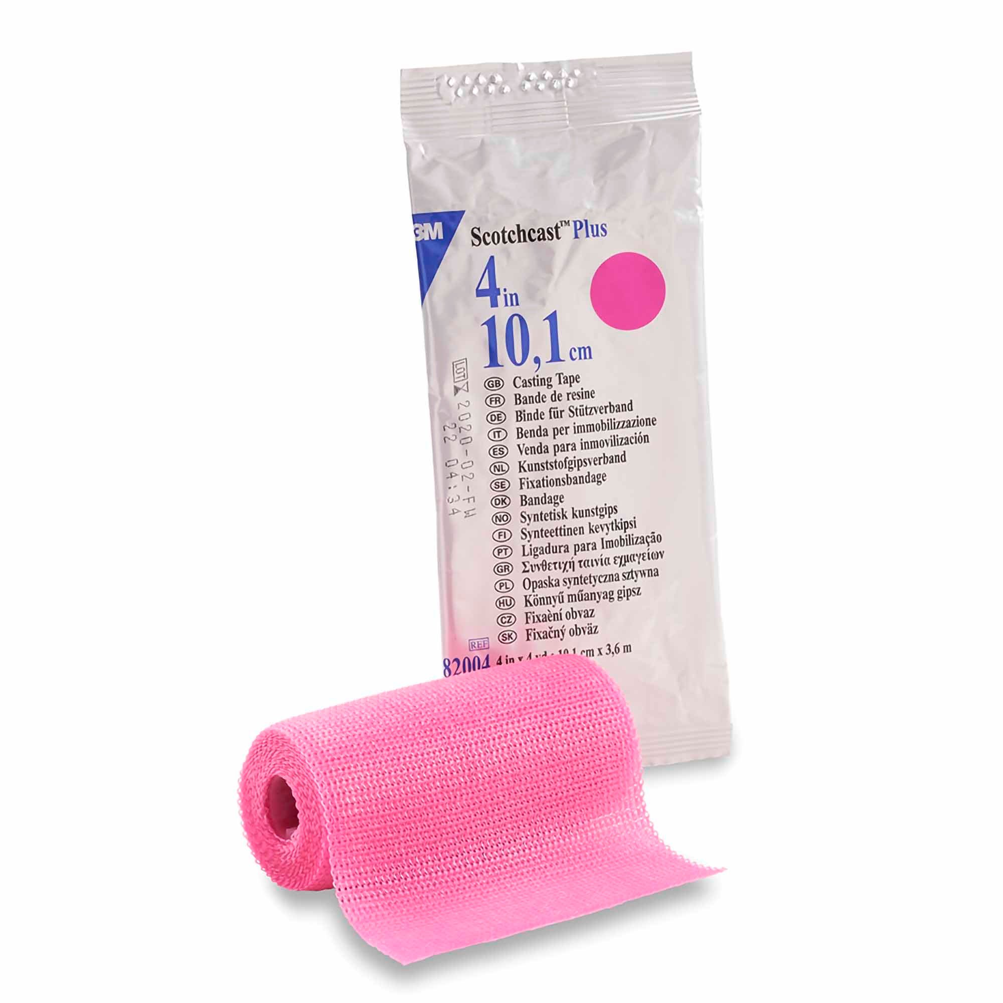 3M™ Scotchcast™ Plus Bright Pink Cast Tape, 4 Inch x 4 Yard