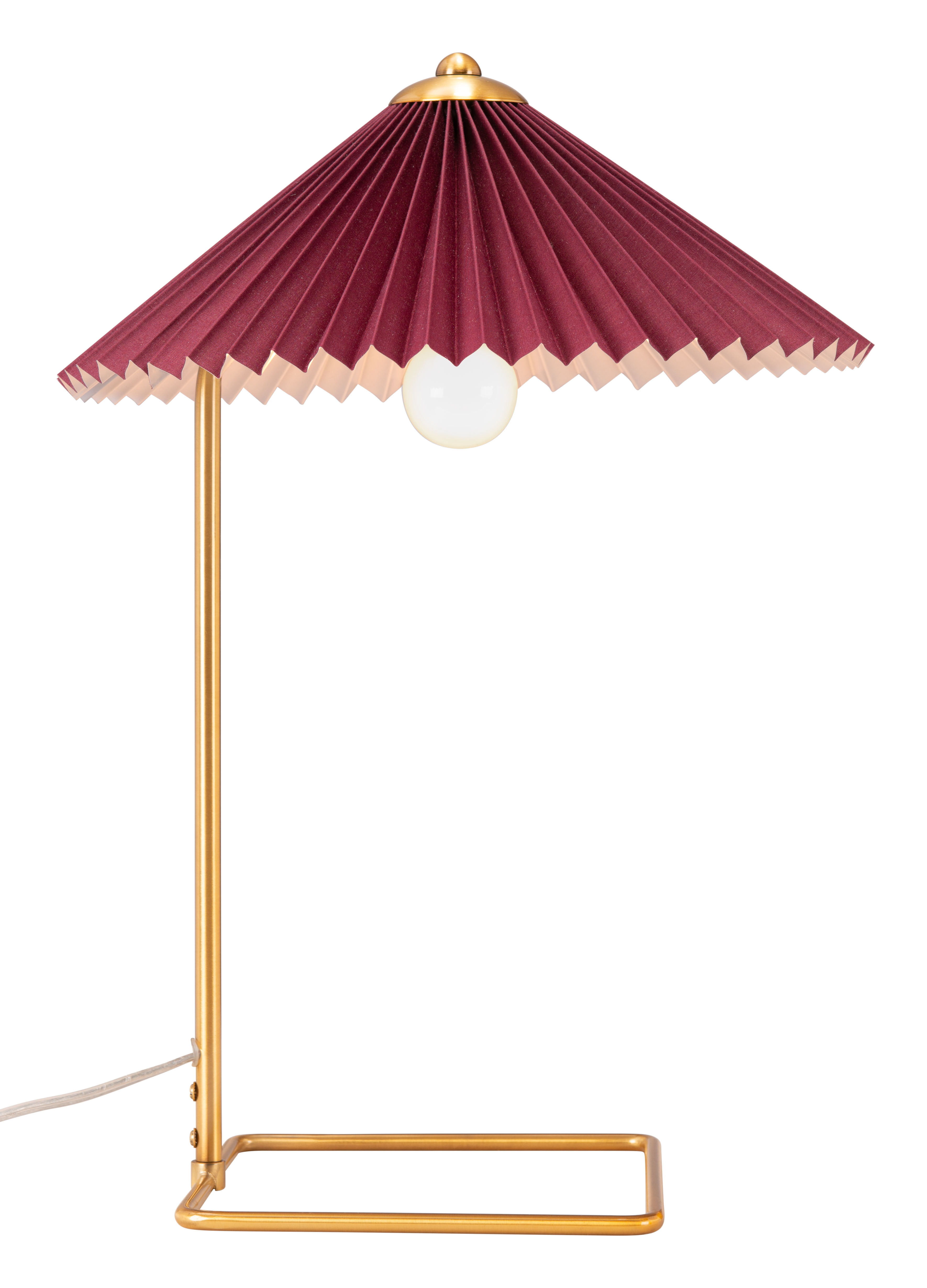Charo Table Lamp Red & Gold product image