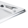 Half-long-size Super Pan 3® stainless steel steam table tray