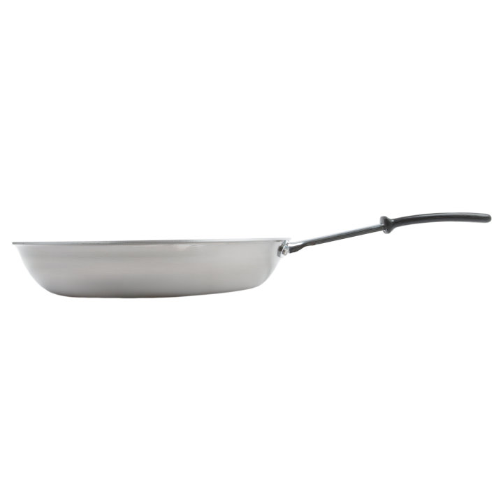 14-inch Tribute® 3-ply frying pan in natural finish with silicone TriVent™ handle