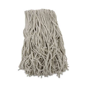 Boardwalk, Cotton Cut-End Wet Mop Head with 1.25" Headband, 16 oz, White
