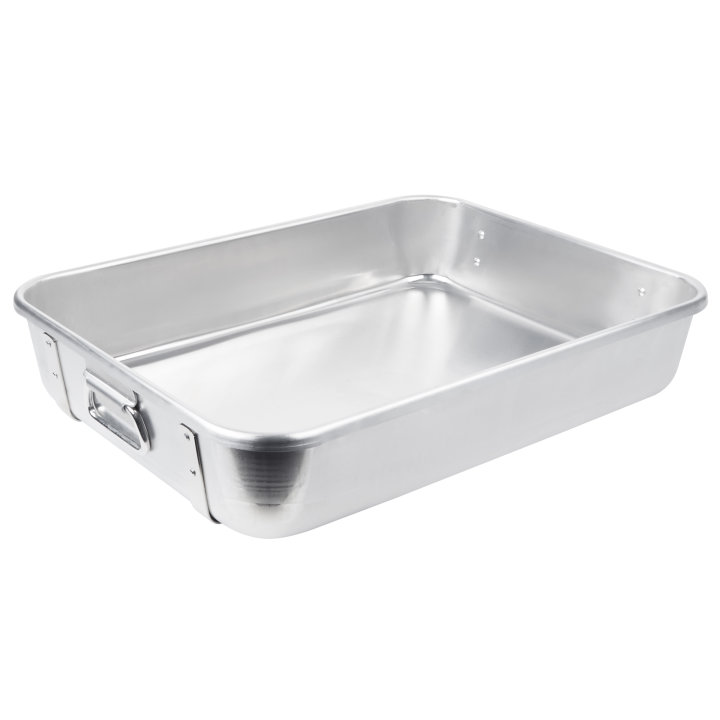29 ½-quart Wear-Ever® aluminum roast top pan with chrome-plated straps