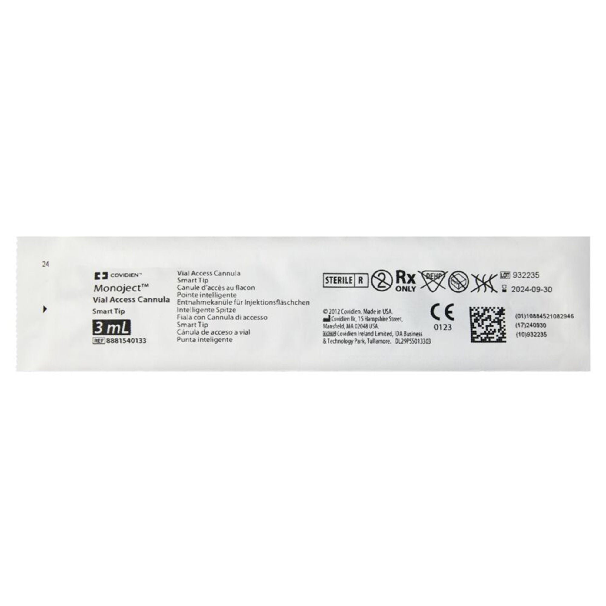 Monoject SmarTip™ Cannula with 3 mL Syringe