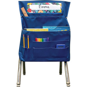 Navy Blue Chair Pocket - For Standard-Sized Chairs