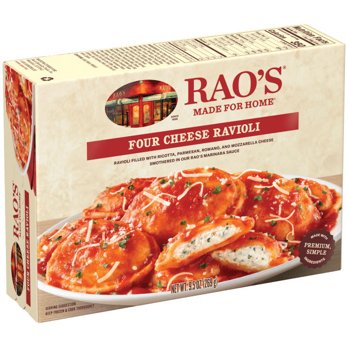 Four Cheese Ravioli Frozen Meal, 9.5 oz - Left angle Image