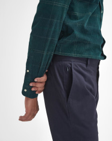 Sueded Sateen Slim Trousers Dark Navy
