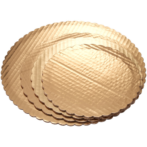 8" Round Gold Cake Board