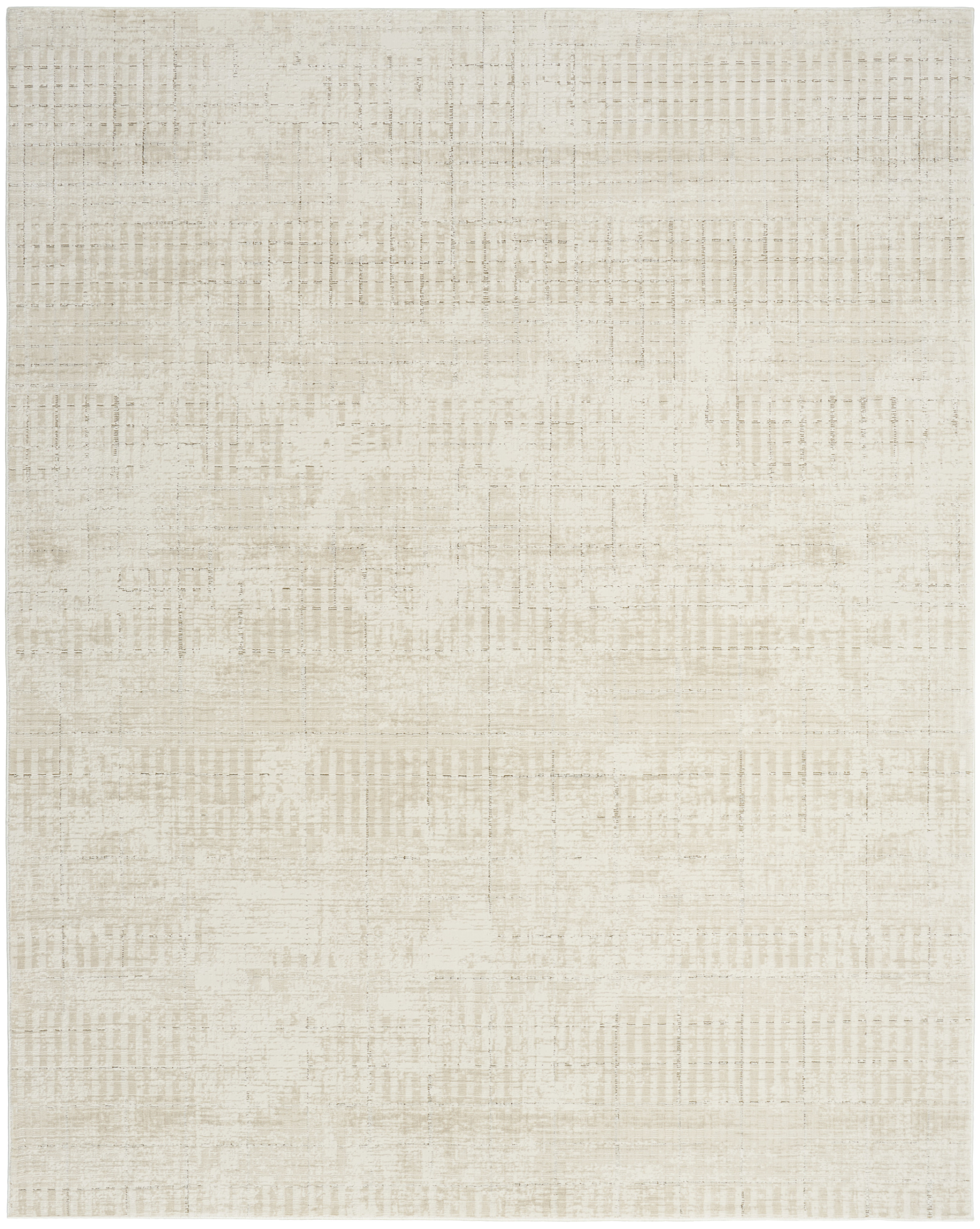 DKNY Grand Street 7'10" x 9'10" Ivory Beige Modern Indoor Rug