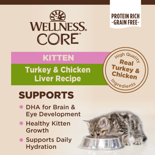 The benifts of Wellness CORE Pate Kitten Turkey & Chicken