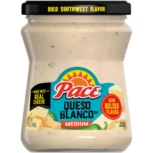 Pace® Medium Queso Blanco Cheese Dip, 15 oz Jar (6 Pack)