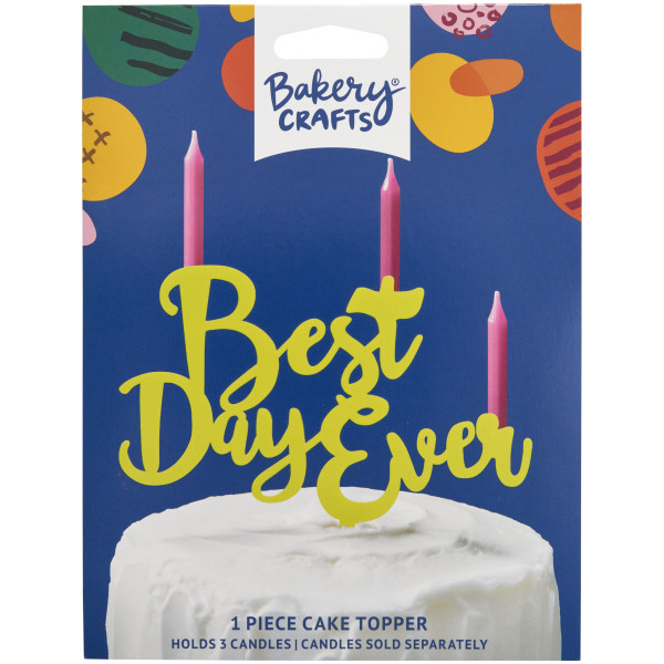 Best Day Ever Assortment Plastic Candle Holder