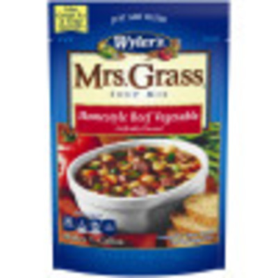 Wyler's Mrs. Grass Homestyle Beef Vegetable Hearty Soup Mix 7.48 oz Pouch