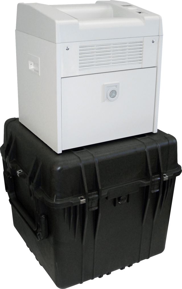 NSA/CSS 02-01 approved portable shredder for the top-secret shredding needs of military and government agencies.