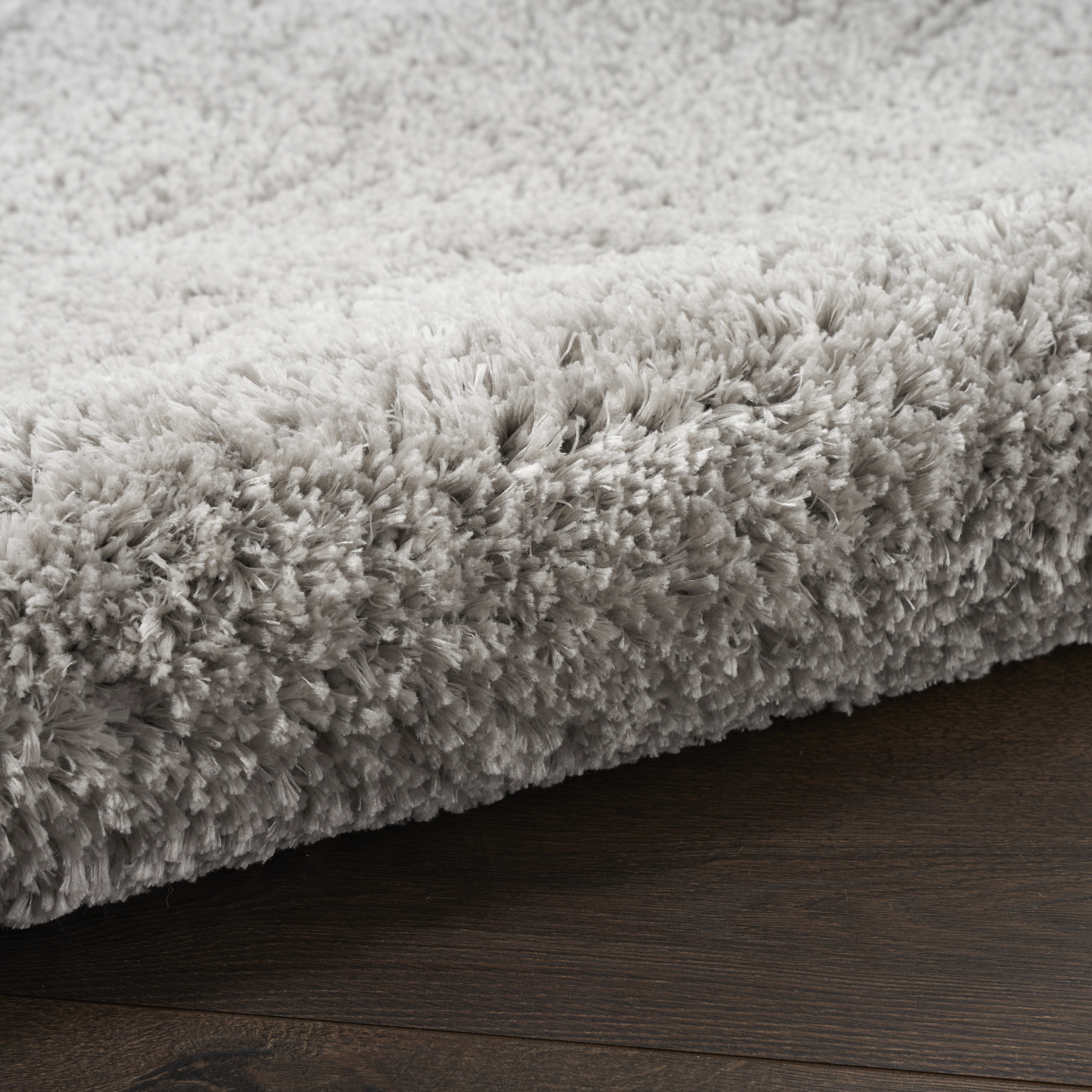 Nourison Dreamy Shag 7'10" x 9'10" Silver Shag Indoor Rug