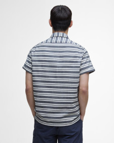 Joshua Striped Short-Sleeved Shirt Classic Navy