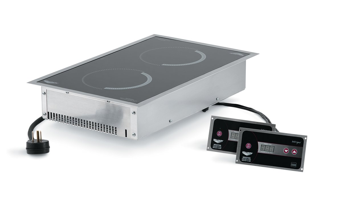 208- to 240-volt 3500-watt Ultra-Series dual-hob drop-in induction range