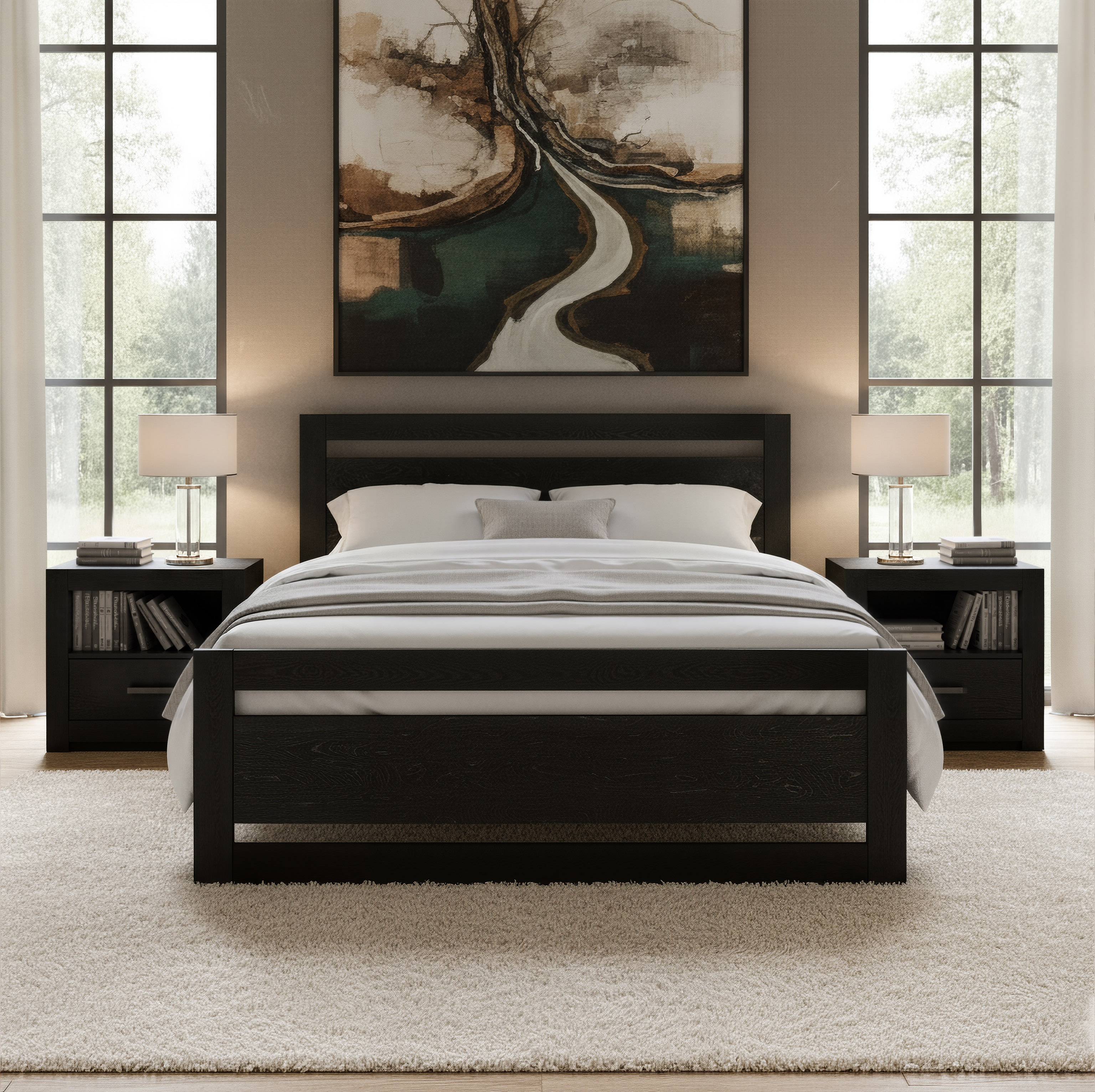 Repos Queen Bed Black product image