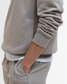 Outline Half-Zip Sweatshirt Conrete