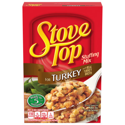 Stove Top Stuffing Mix for Turkey, 6 oz Box