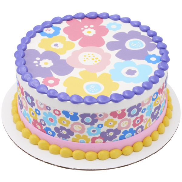 Bohemian Poppies PhotoCake® Edible Image® Strips