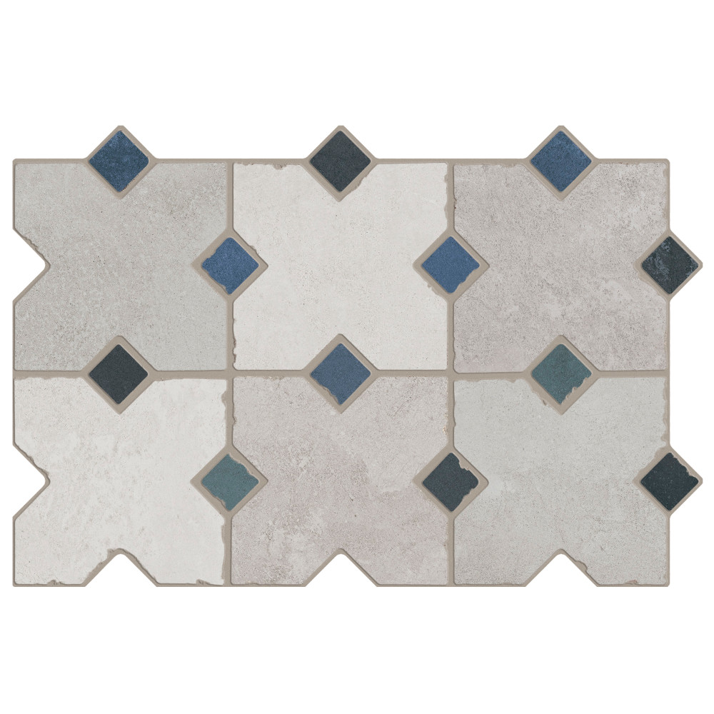 Ruanes Grey 15-3/4 in. x 23-5/8 in. Porcelain Floor and Wall Tile ...
