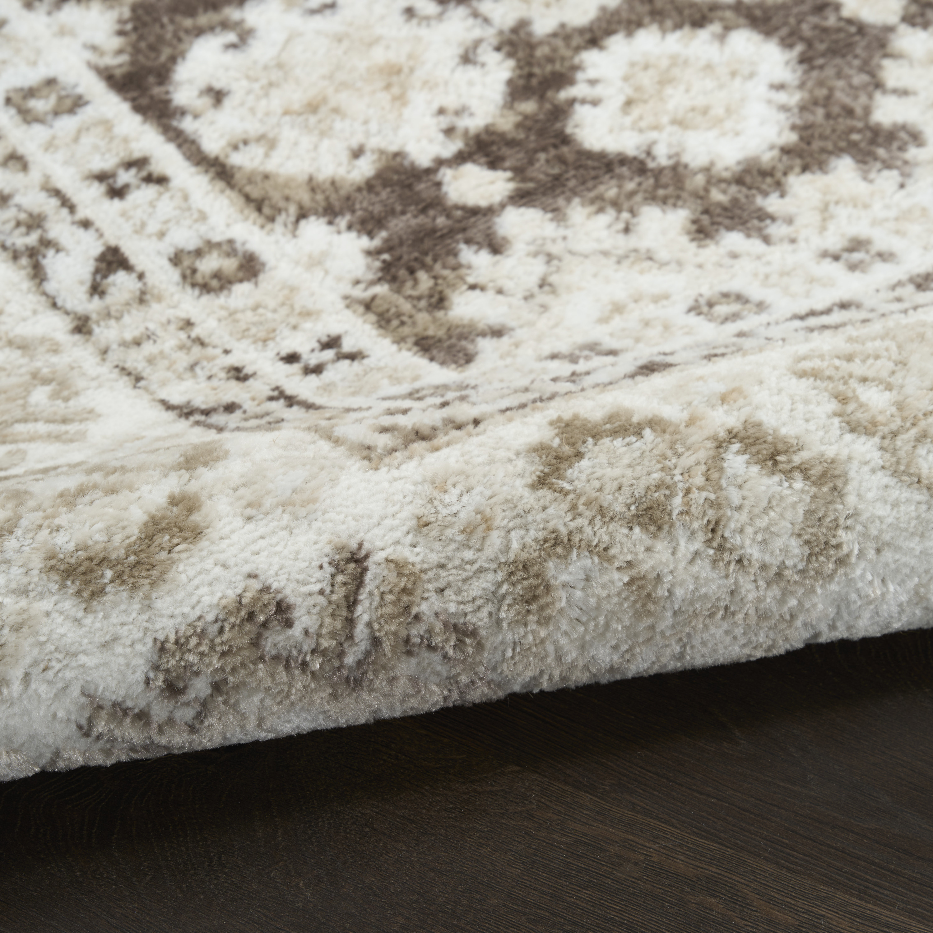 Nourison Dekor 7'10" x 9'10" Ivory Brown Vintage Indoor Rug