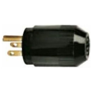 Select Spec™ Straight Blade Plug, 15A, 125V, 2P3W, NEMA 5-15P, Black/White