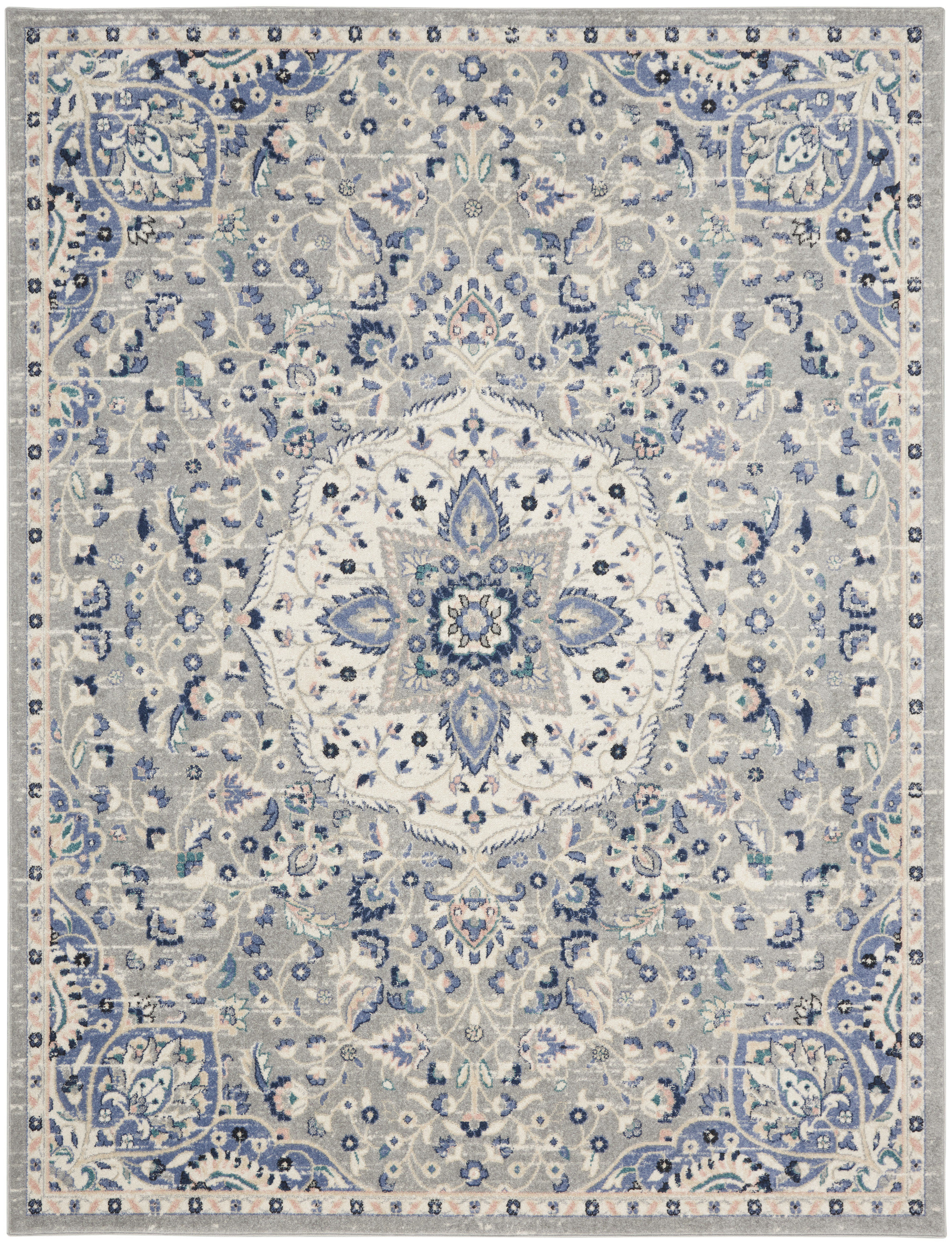 Nourison Passion 8' x 10' Grey Beige Transitional Indoor Rug