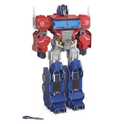 Transformers Optimus Prime 54-Piece Puzzle Builder, Transformers 3D Puzzle with Tool Included, Robot Toys for Kids Ages 6+