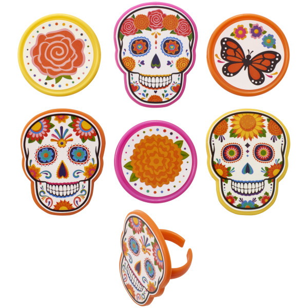 Día de los Muertos Assortment Cupcake Rings