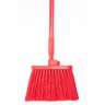 Carlisle, Sparta, 12in, Color Coded Duo-Sweep Unflagged Angle Broom, Polyester Bristles, Red
