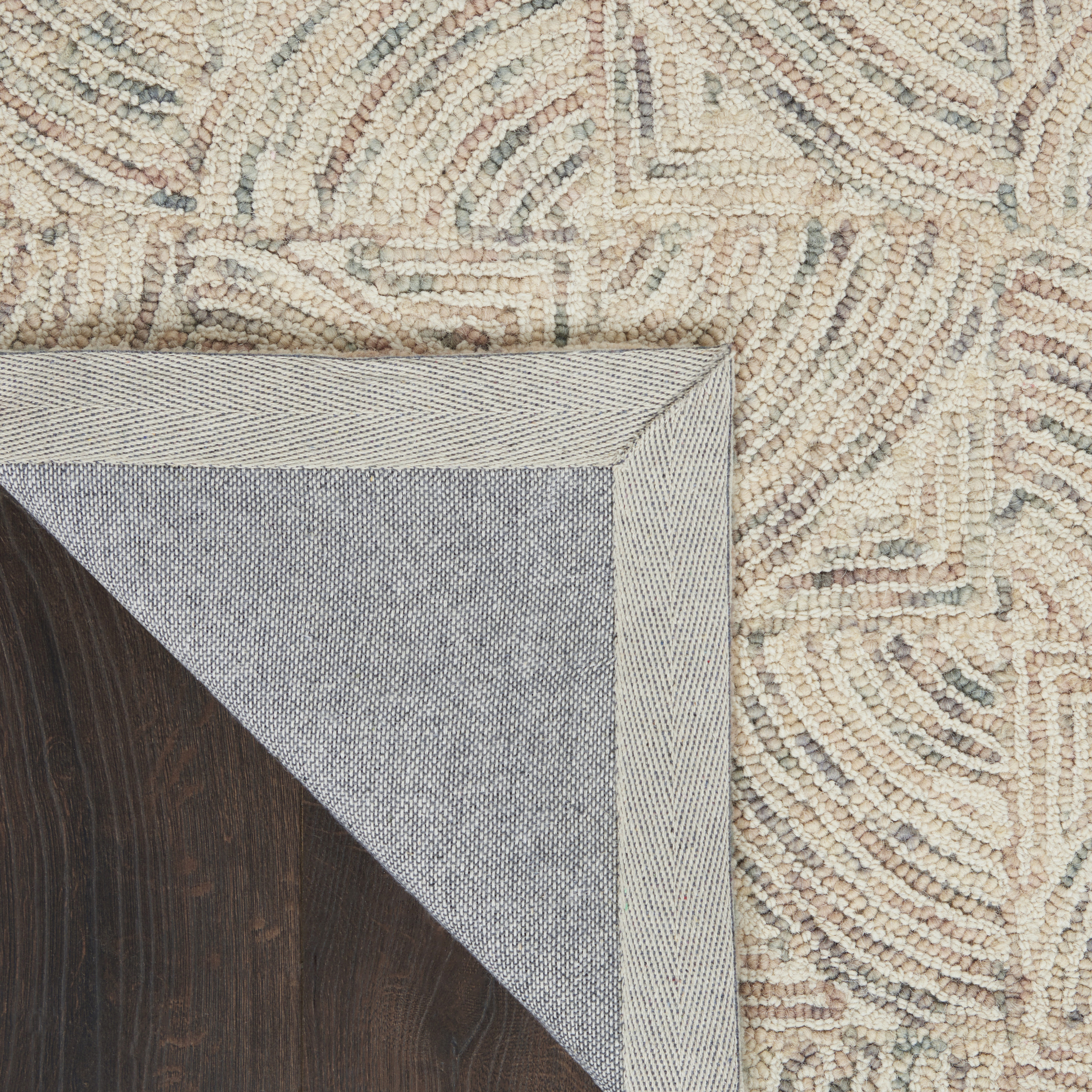 Nourison Interlock 8' x 10'6" Ivory Multicolor Modern Indoor Rug