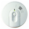 Hardwired Inter Connectable Smoke Alarm with Battery Backup White 120V