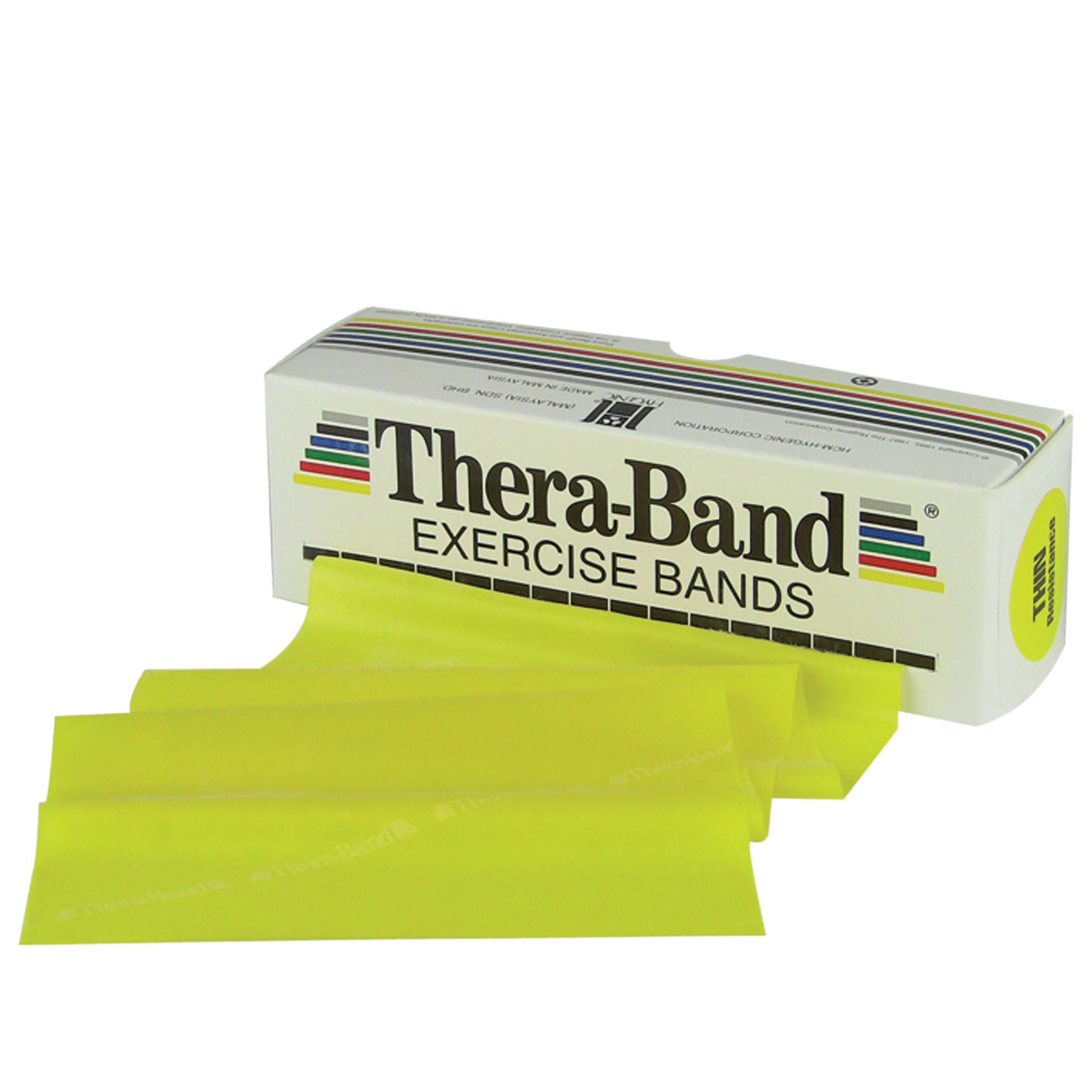 TheraBand® Exercise Resistance Band, Yellow, 5 Inch x 6 Yard, X-Light Resistance