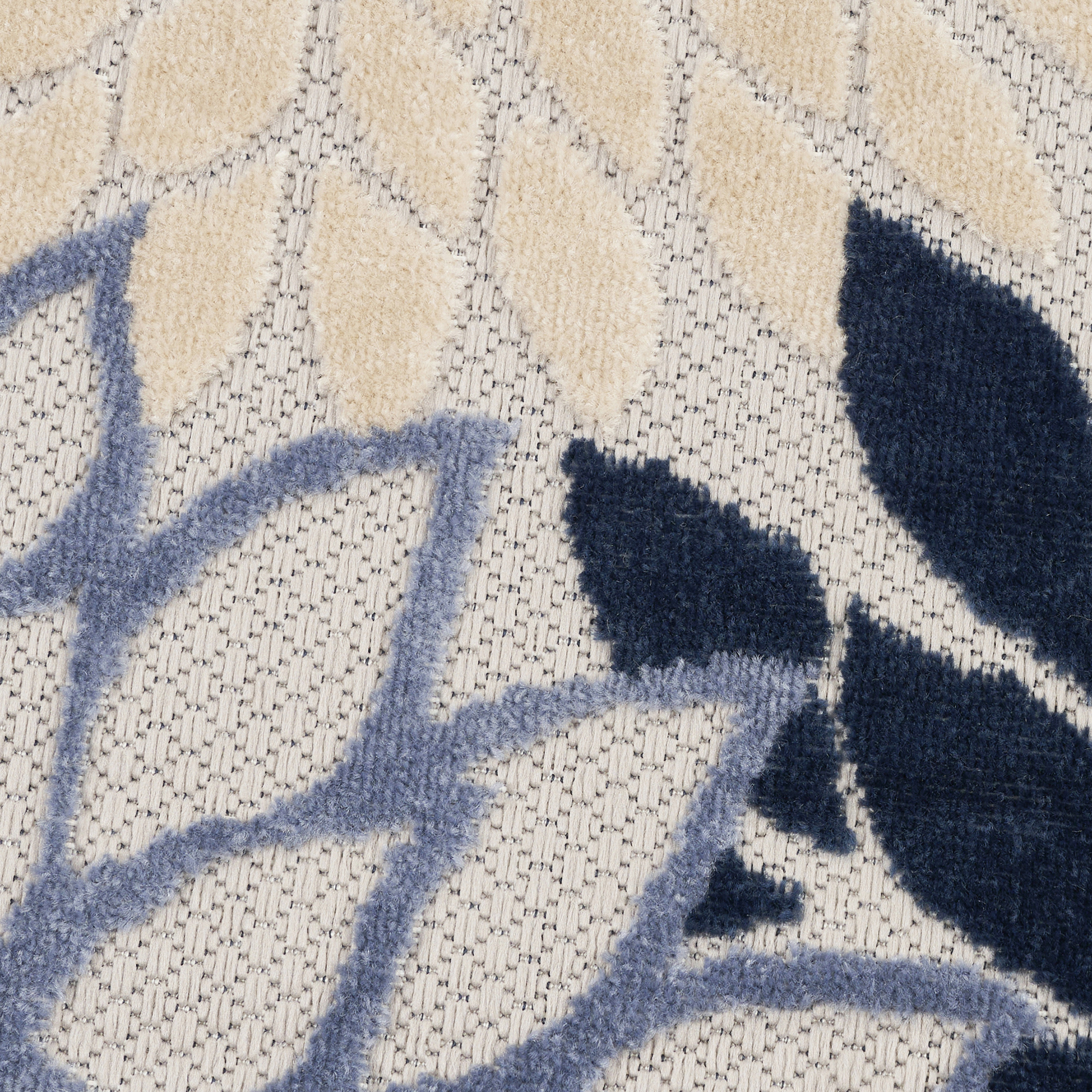 Nourison Aloha 6' x 9' Blue Multicolor Tropical Rug